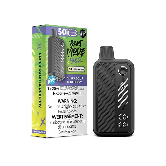 Flavour Beast Beast Mode Max 2 Disposable – Super Sour Blueberry Iced