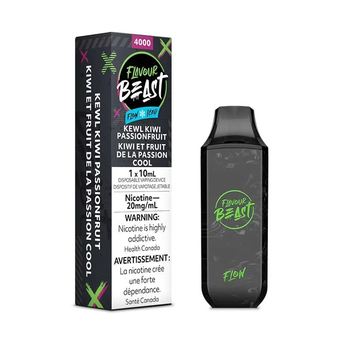 Flavour Beast Flow Disposable – Kewl Kiwi Passionfruit Iced