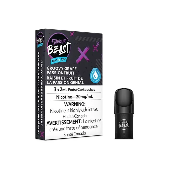 Flavour Beast Pod Pack – Groovy Grape Passionfruit Iced