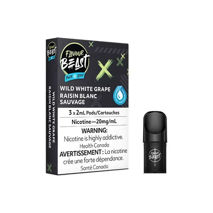 Flavour Beast Pod Pack – Wild White Grape Iced