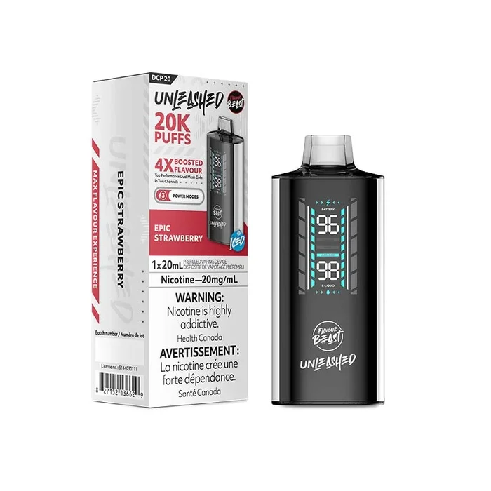 Flavour Beast Unleashed DCP 20K Disposable – Epic Strawberry Iced
