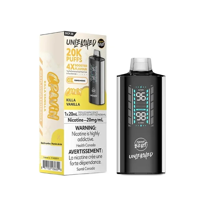 Flavour Beast Unleashed DCP 20K Disposable – Killa Vanilla (ON)