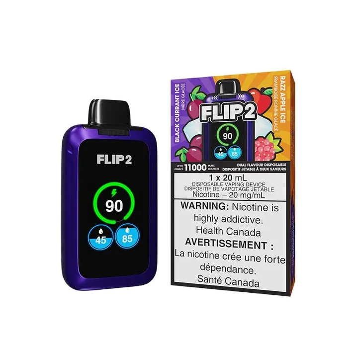 Flip 2 Disposable – Black Currant Ice & Razz Apple Ice (ON)