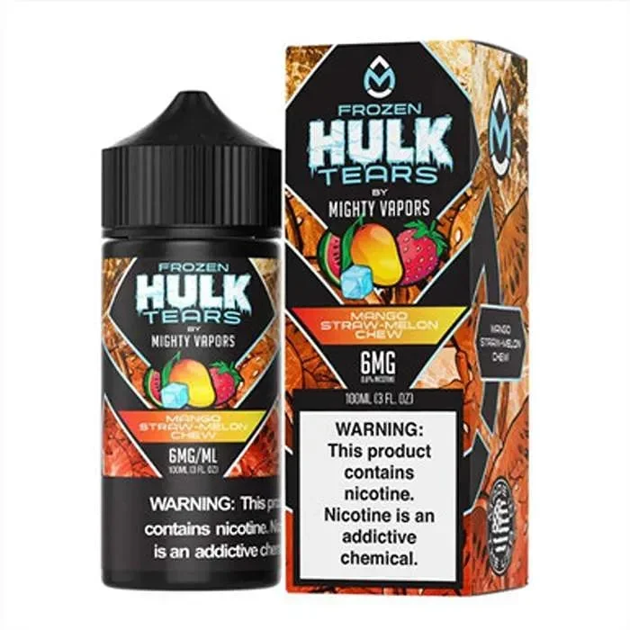 Frozen Mango Straw Melon Chew E-Liquid by Hulk Tears x Mighty Vapors