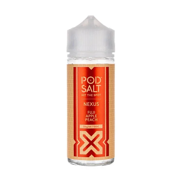 Fuji Apple Peach 100ml Shortfill E-Liquid by Pod Salt Nexus