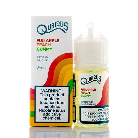 Fuji Apple Peach Gummy Salt – Qurious E-Juice