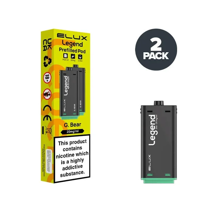 G. Bear Elux Legend 1500 2 in 1 Prefilled Pods