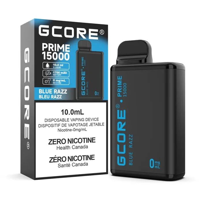 Gcore Prime 15K 0mg/mL Disposable – Blue Razz (ON)