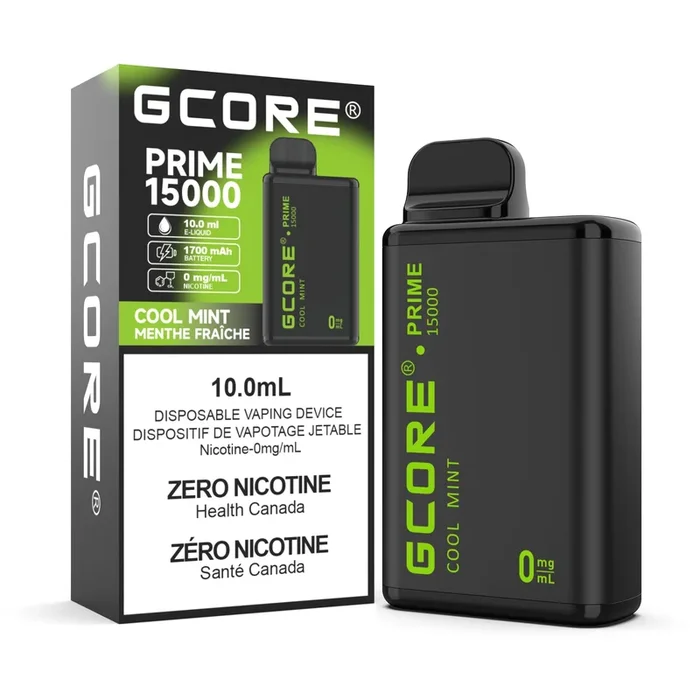 Gcore Prime 15K 0mg/mL Disposable – Cool Mint (ON)