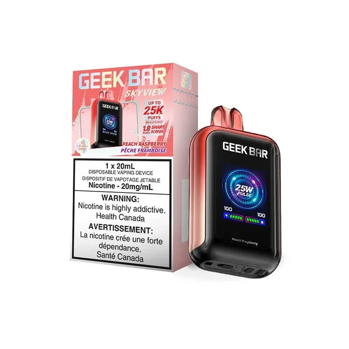 Geek Bar Skyview 25K Disposable – Peach Raspberry (ON)