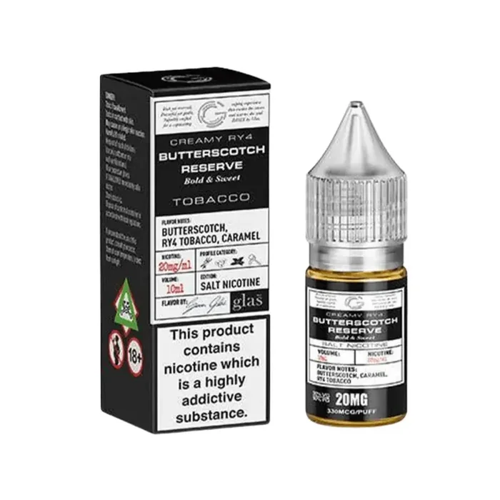 Glas Basix Butterscotch Reserve 10ml Nic Salt E-liquid