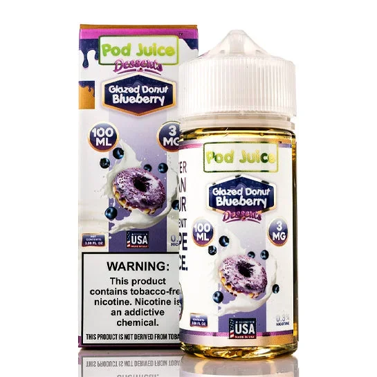 Glazed Donut Blueberry – Pod Juice E-Liquid (100 ml)
