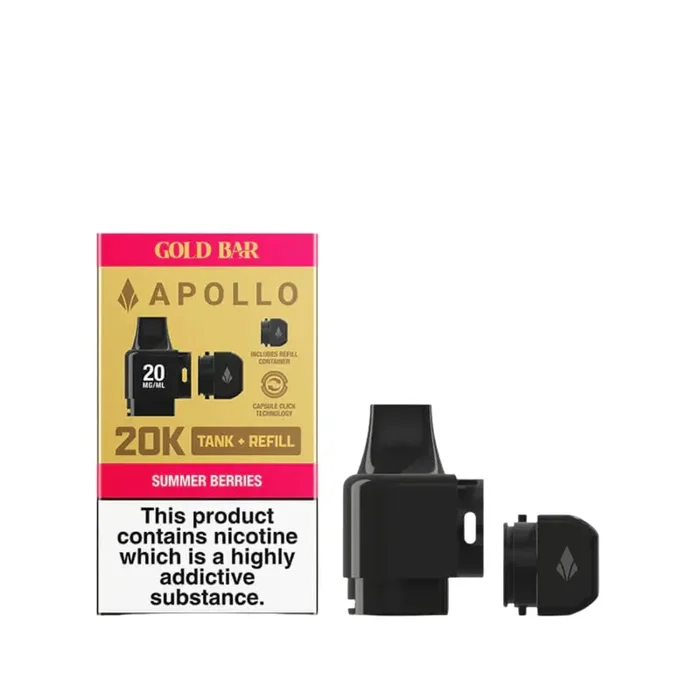 Gold Bar Apollo 20K Summer Berries Prefilled Pod Refills