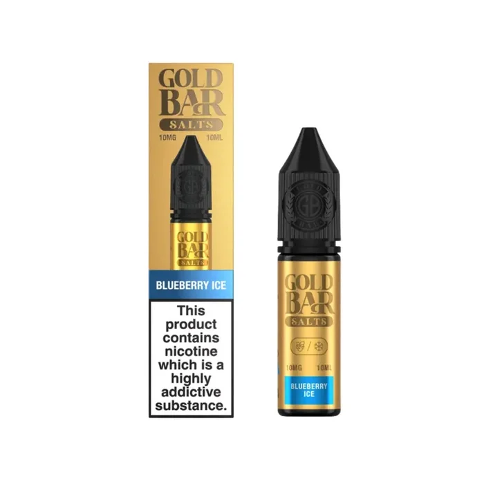 Gold Bar Blueberry Ice 10ml Nic Salt E-liquid