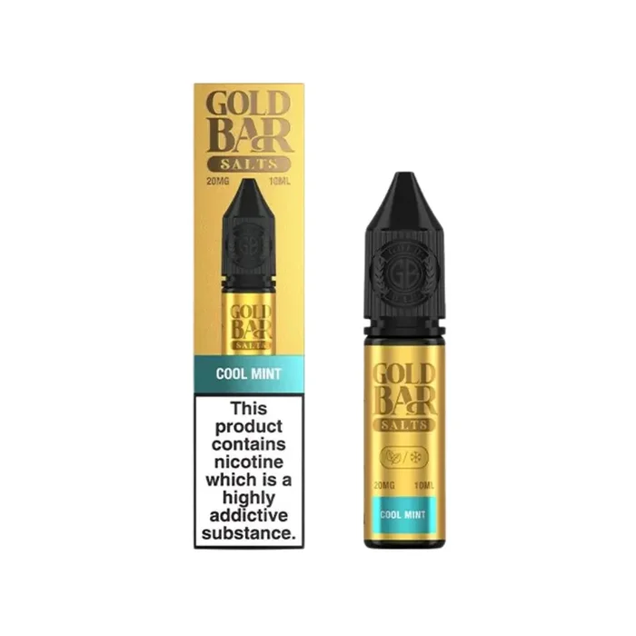 Gold Bar Cool Mint 10ml Nic Salt E-liquid