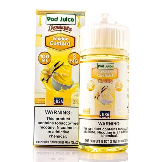 Golden Custard – Pod Juice E-Liquid (100 ml)