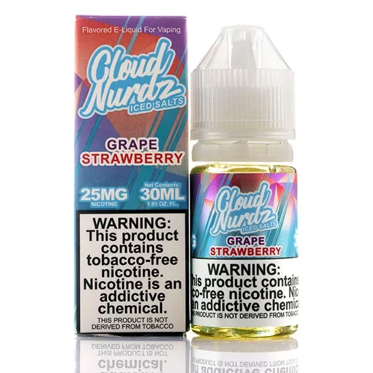 Grape Strawberry Iced Salt – Cloud Nurdz E-Juice