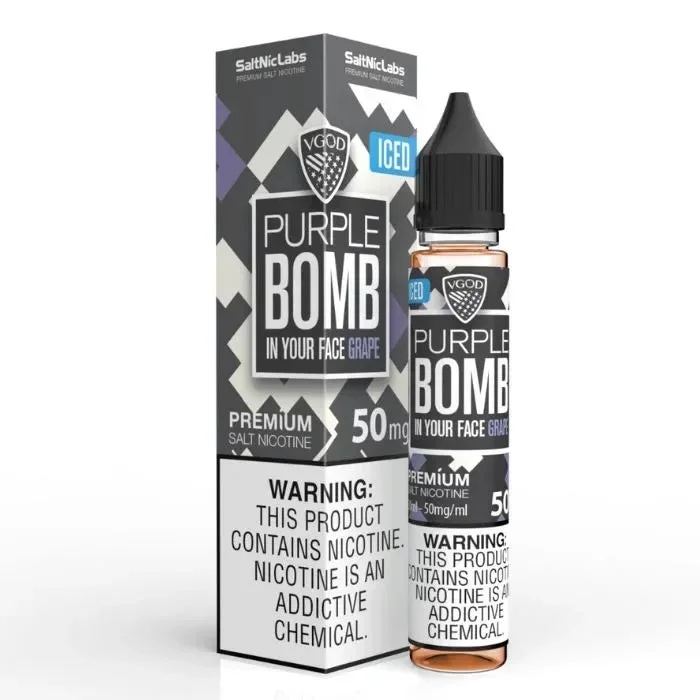 Iced Purple Bomb Nicotine Salt by VGOD