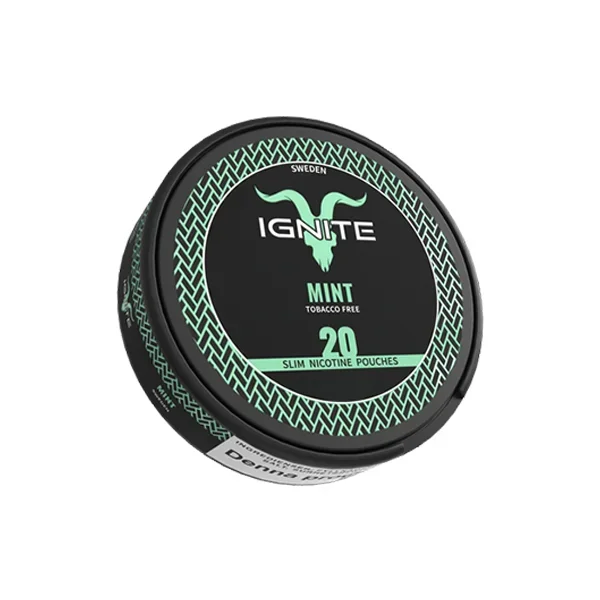 Ignite – Mint Slim Nicotine Pouches 20mg – 20 Pouches