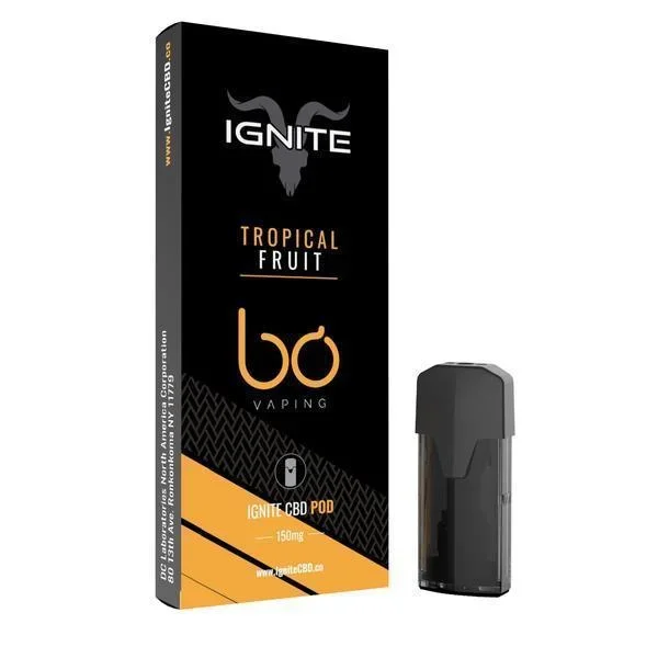 Ignite-BO Vaping Tropical Fruit CBD Pods