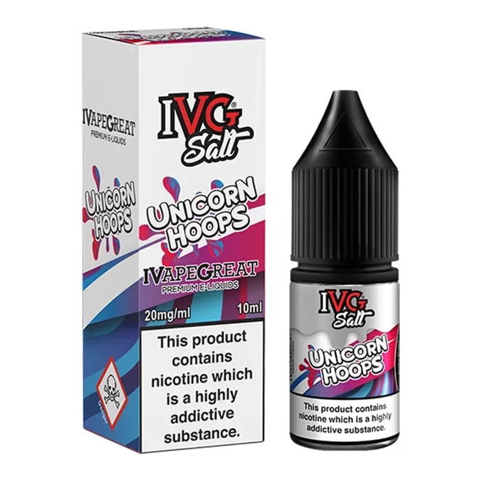 IVG Nic Salt – Unicorn Hoops 10ml Bottle