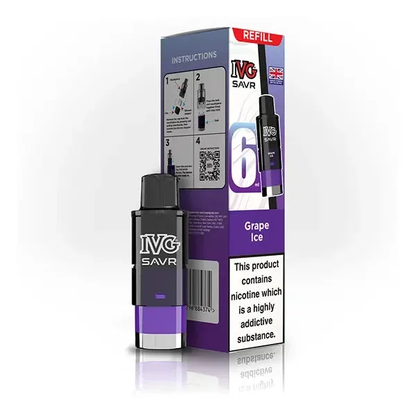 IVG SAVR Grape Ice Refill Pods