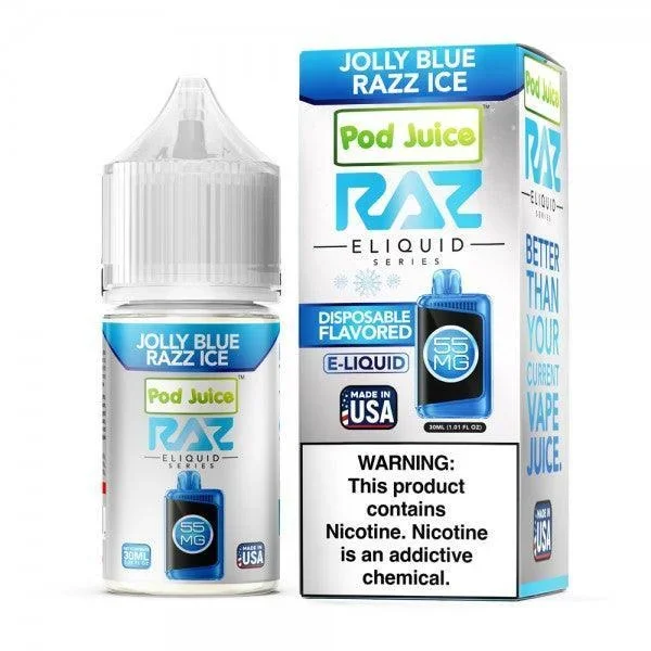 Jolly Blue Razz Ice – POD Juice x RAZ Salt 30mL