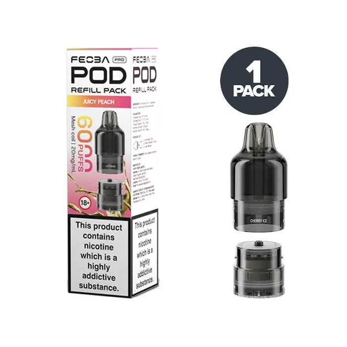 Juicy Peach Feoba Pro 6000 Prefilled Pods