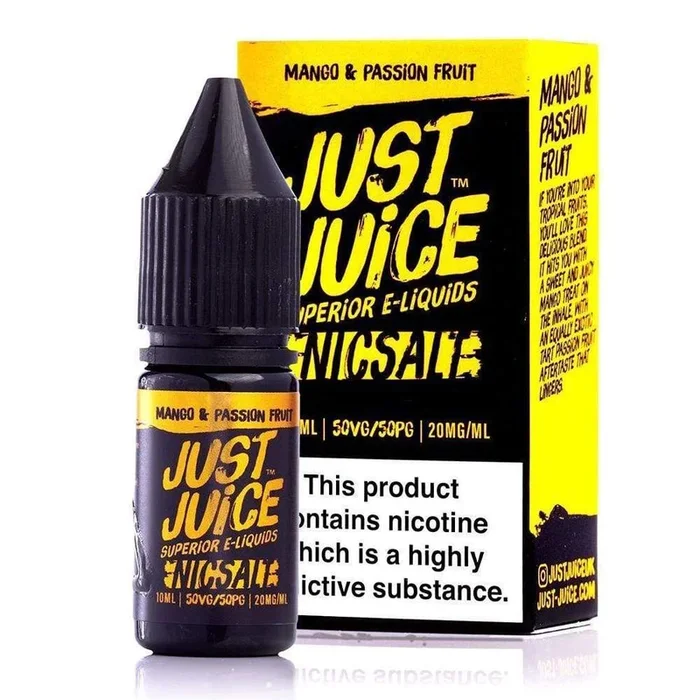 Just Juice Nicotine Salt 10ml E-Liquid – Mango & Passionfruit