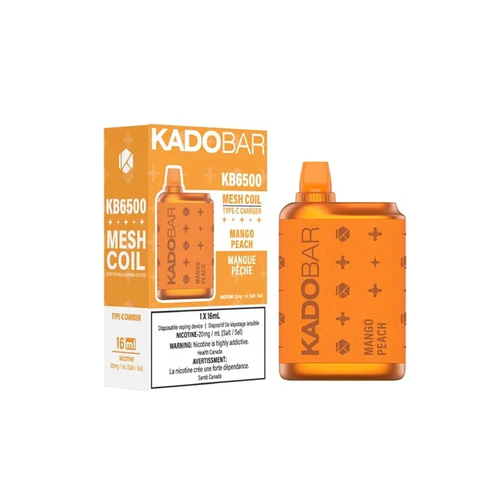 KadoBar 6500 Disposable Vape – Mango Peach