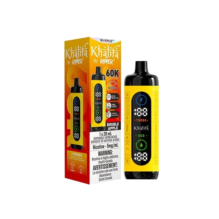 Khalifa Bar By Ripper 60K Disposable – Double Apple (ON)