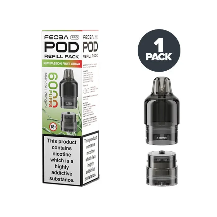 Kiwi Passion Fruit Guava Feoba Pro 6000 Prefilled Pods