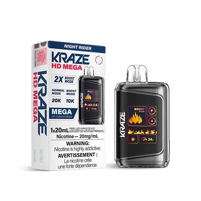 Kraze HD Mega Disposable – Night Rider (ON)
