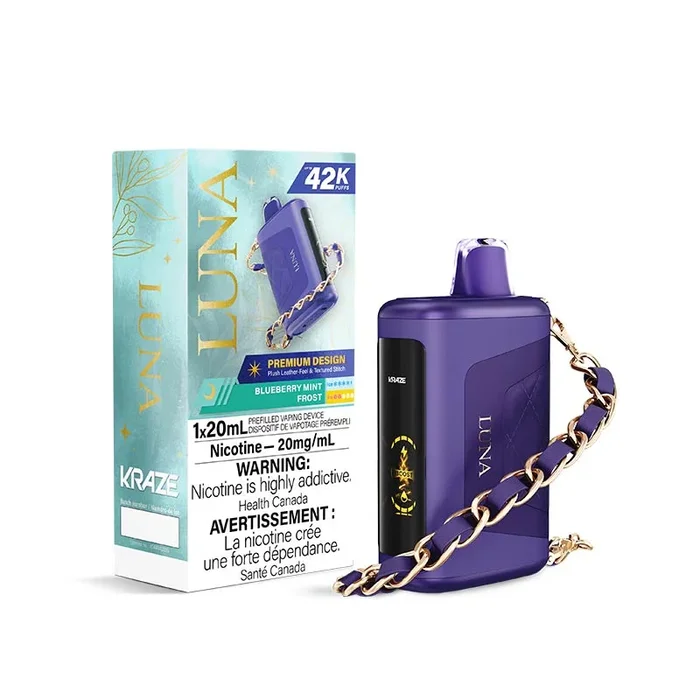 Kraze Luna Disposable – Blueberry Mint Frost (MB)