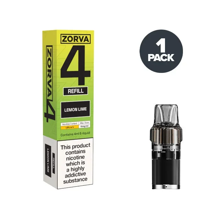 Lemon Lime Zorva 4 Prefilled Pods