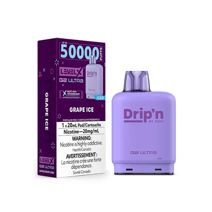 Level X Drip’n G2 Ultra Pod – Grape Ice (ON)