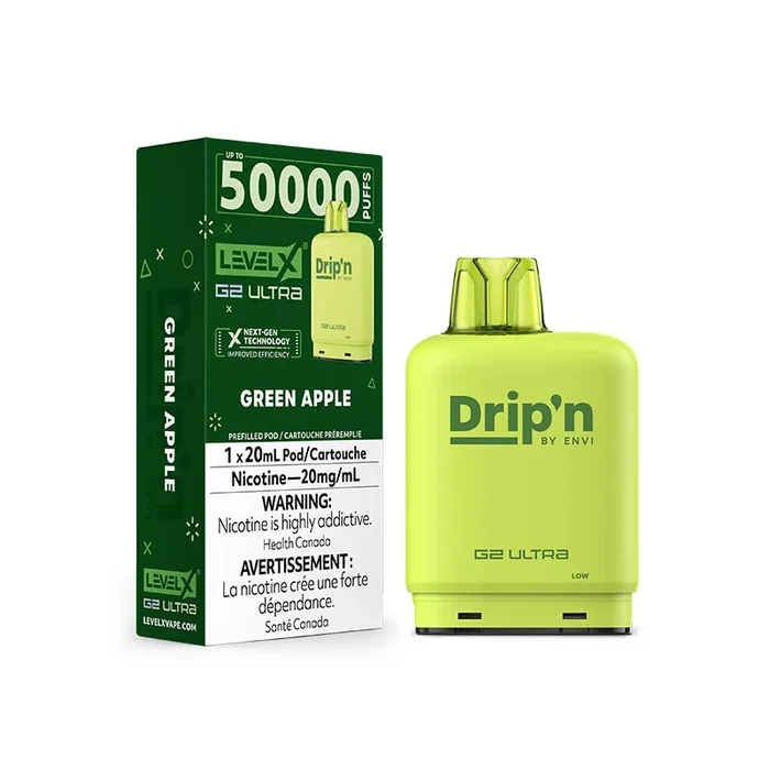 Level X Drip’n G2 Ultra Pod – Green Apple
