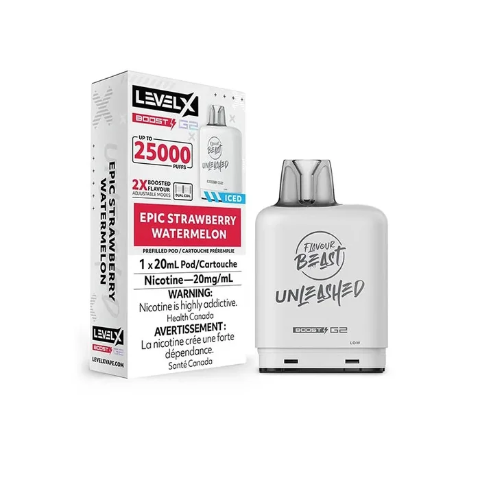 Level X FB Unleashed Boost G2 Pod – Epic Strawberry Watermelon Iced (MB)