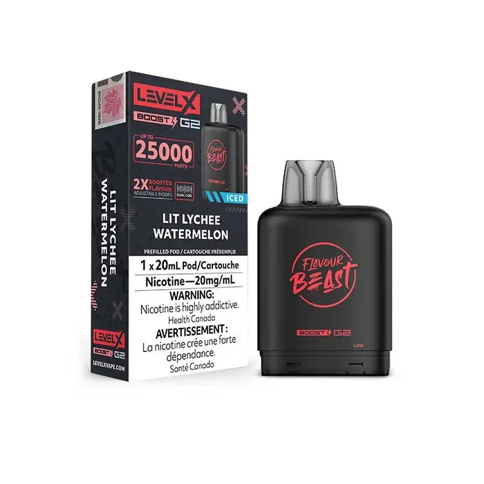 Level X Flavour Beast Boost G2 Pod – Lit Lychee Watermelon