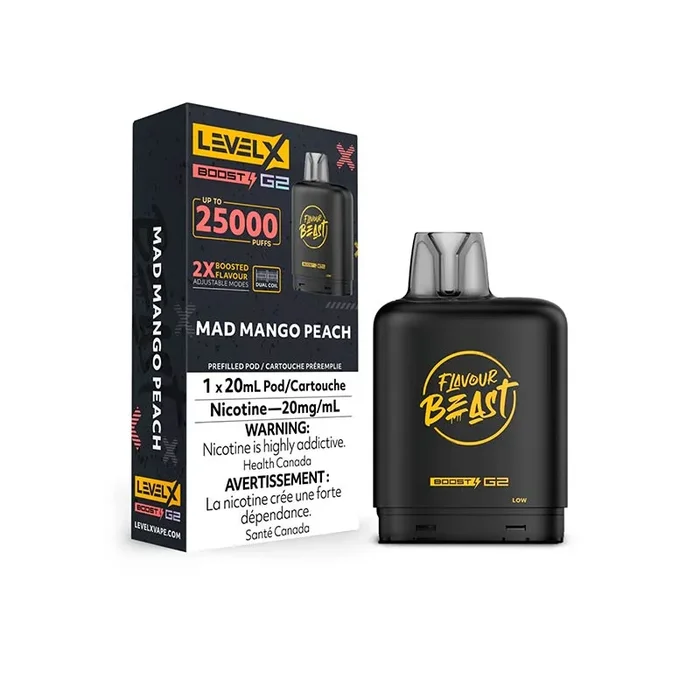 Level X Flavour Beast Boost G2 Pod – Mad Mango Peach