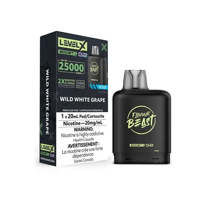 Level X Flavour Beast Boost G2 Pod – Wild White Grape Iced (MB)