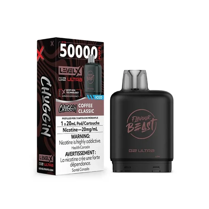 Level X Flavour Beast G2 Ultra Pod – Chuggin’ – Coffee Classic Ice (MB)