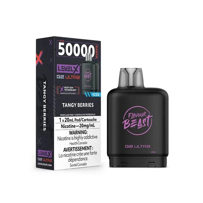 Level X G2 Ultra Pod – Flavour Beast – Tangy Berries Iced (ON)