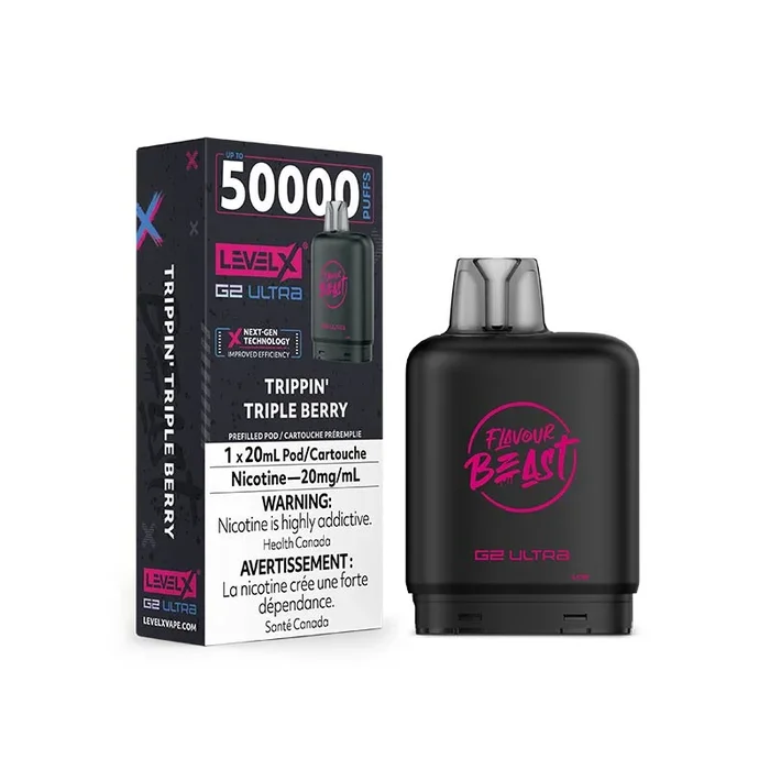 Level X G2 Ultra Pod – Flavour Beast – Trippin’ Triple Berry