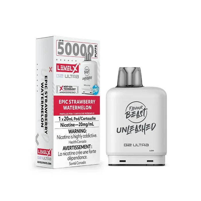 Level X G2 Ultra Pod – Unleashed – Epic Strawberry Watermelon Iced