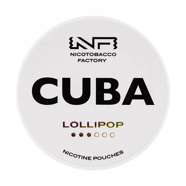 Lollipop Nicotine Pouches by Cuba White
