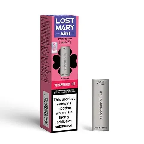 Lost Mary 4 in 1 Strawberry Ice Refill Pods