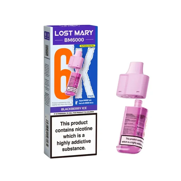 Lost Mary BM6000 Blackberry Ice Refill Pod