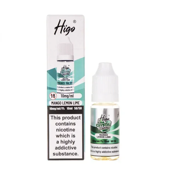 Mango Lemon & Lime Crystal Nic Salt E-liquid by Higo