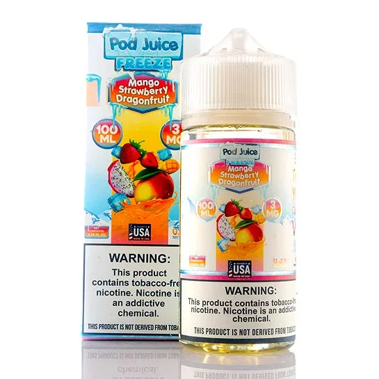 Mango Strawberry Dragonfruit Freeze – Pod Juice E-Liquid (100 ml)